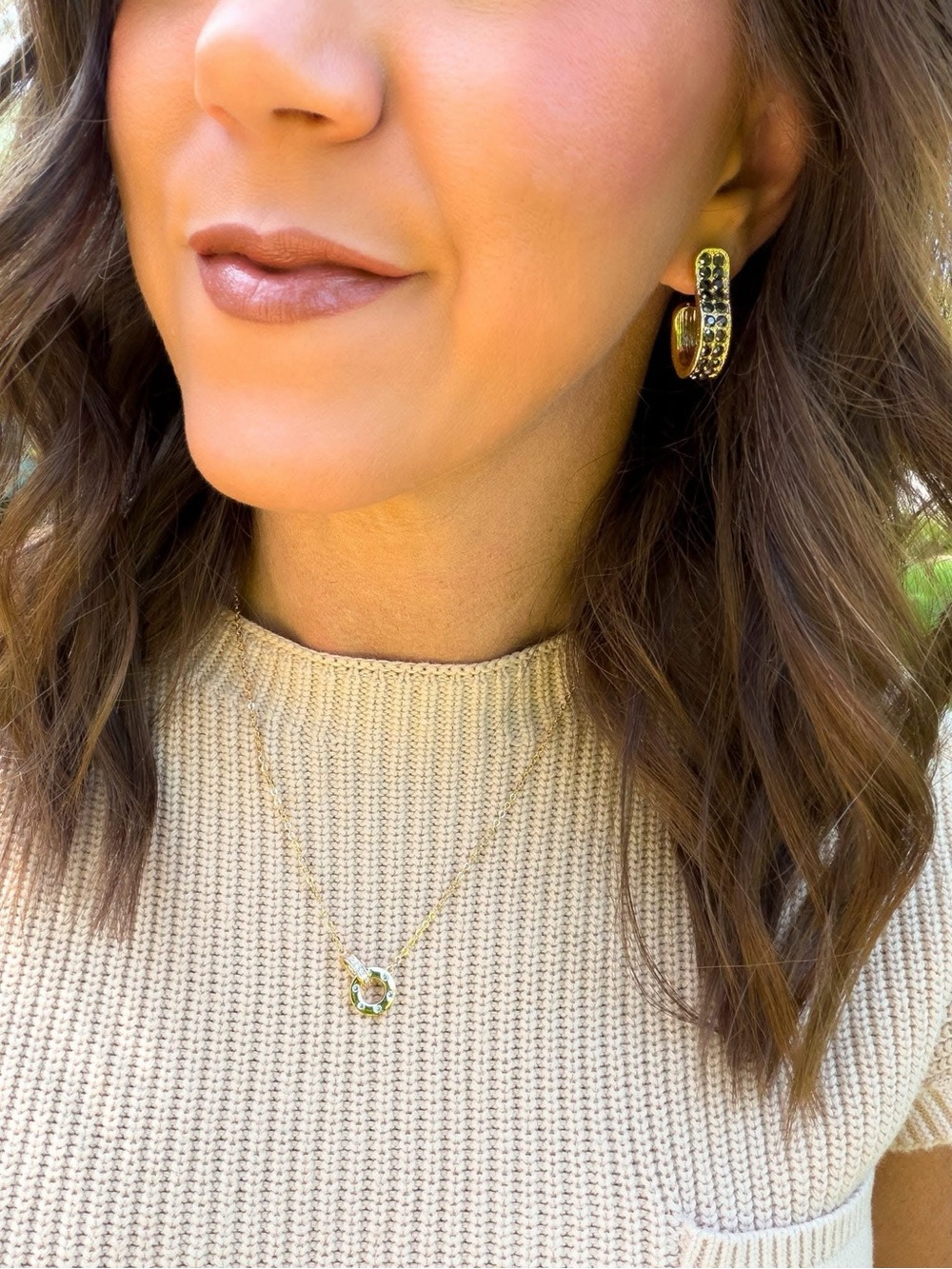 Park Lane “CELINE” Dainty Linked Circles Gold Necklace - Picture 8 of 9